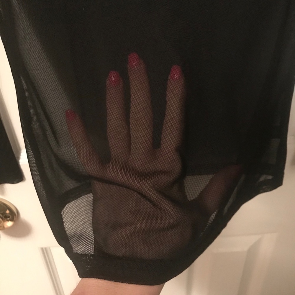 Black sheer top - Picture 3 of 6